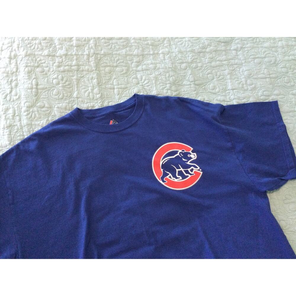 Majestic MLB Cubs Zobrist 18 Mens 2XL Tshirt